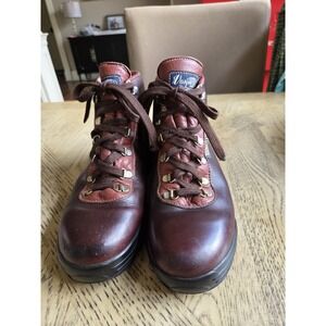 Vasque Sundowner Leather Hiking Boots Women 8 Skywalk Gore Tex Made In Italy